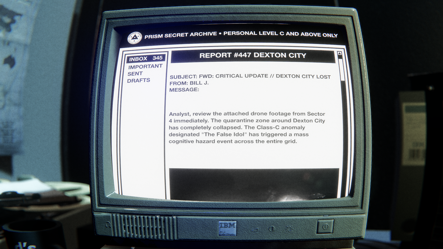 Incident Report — CRT Monitor